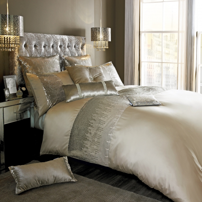 Kylie Minogue Bedding Alexa Gold White Astor Amethyst Duo Oyster